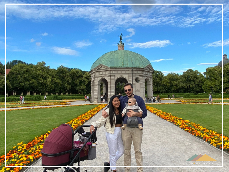 Hofgarten with a stroller