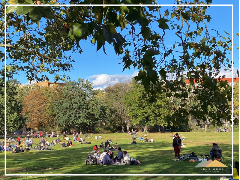 Preußenpark locally called Thai Park because of the weekend Thai food festival going on there, which is now located at Württembergische Str.. This is staple for our Berlin trip
